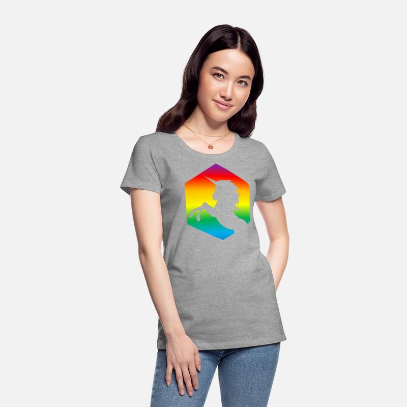 Rainbow Unicorn d20 Silhouette | TTRPG Pride
