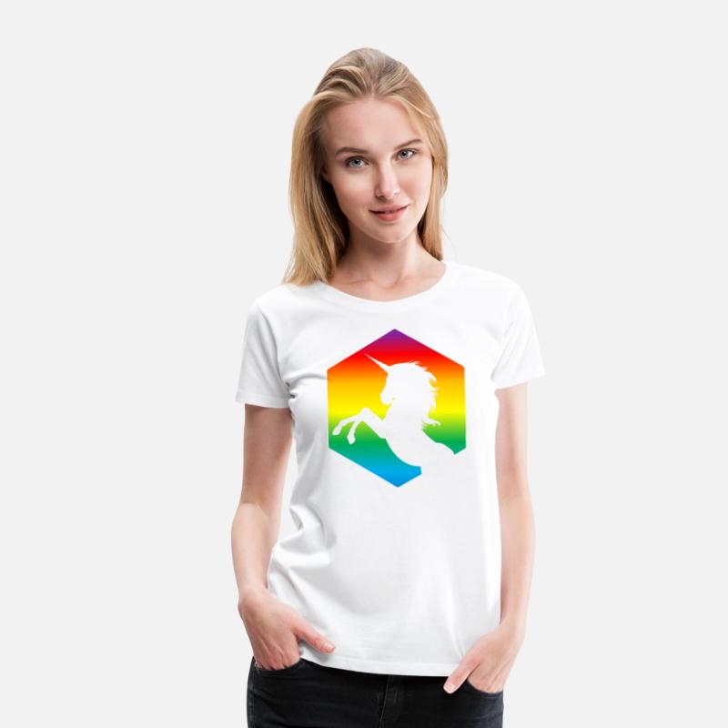 Rainbow Unicorn d20 Silhouette | TTRPG Pride