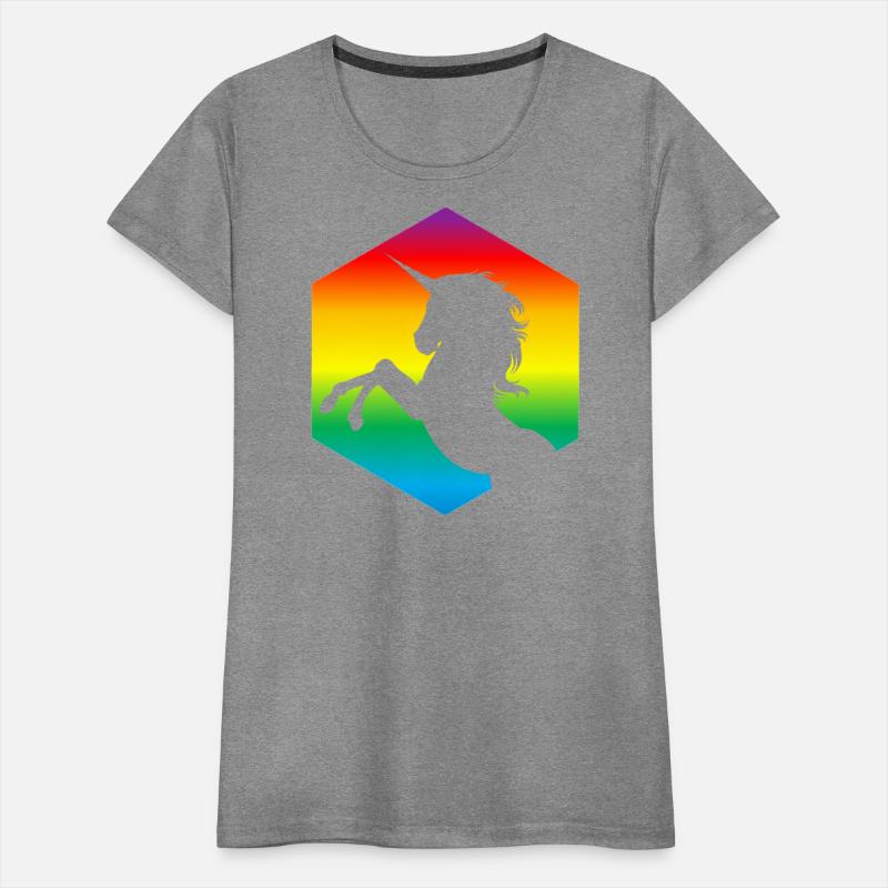 Rainbow Unicorn d20 Silhouette | TTRPG Pride