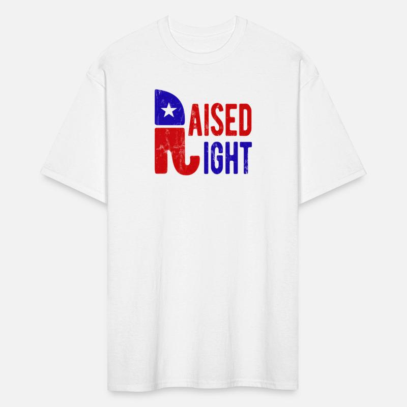 Raised Right Proud Republican Elephant Logo Usa