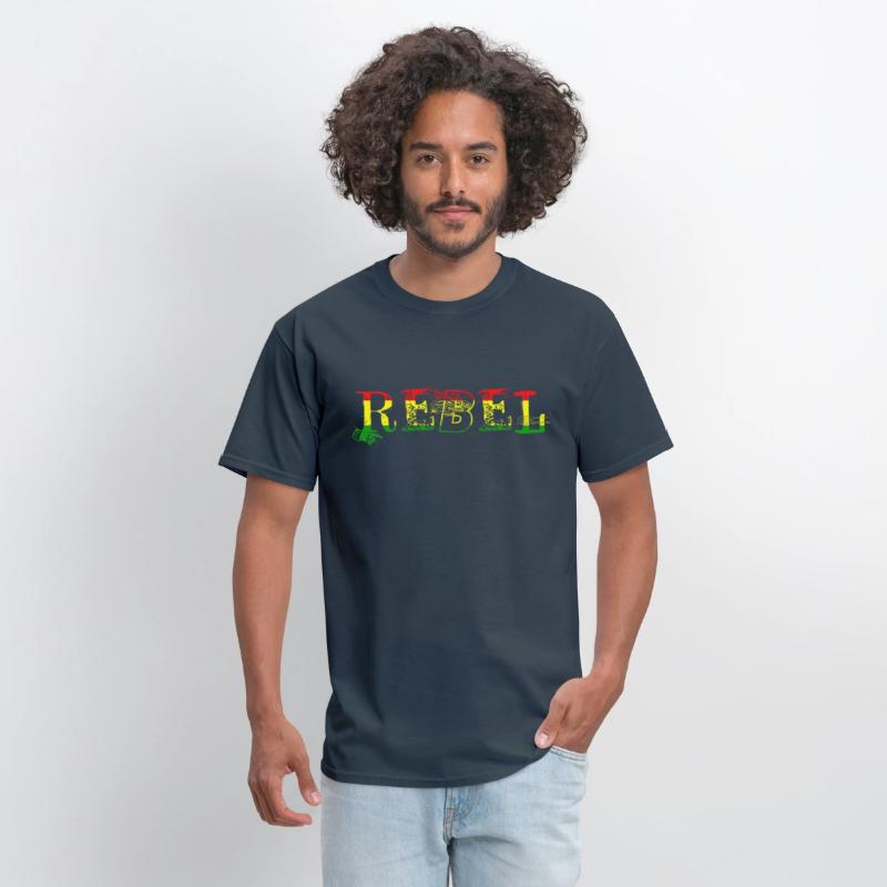 Rebel Rasta Colors Unisex Cotton Tee