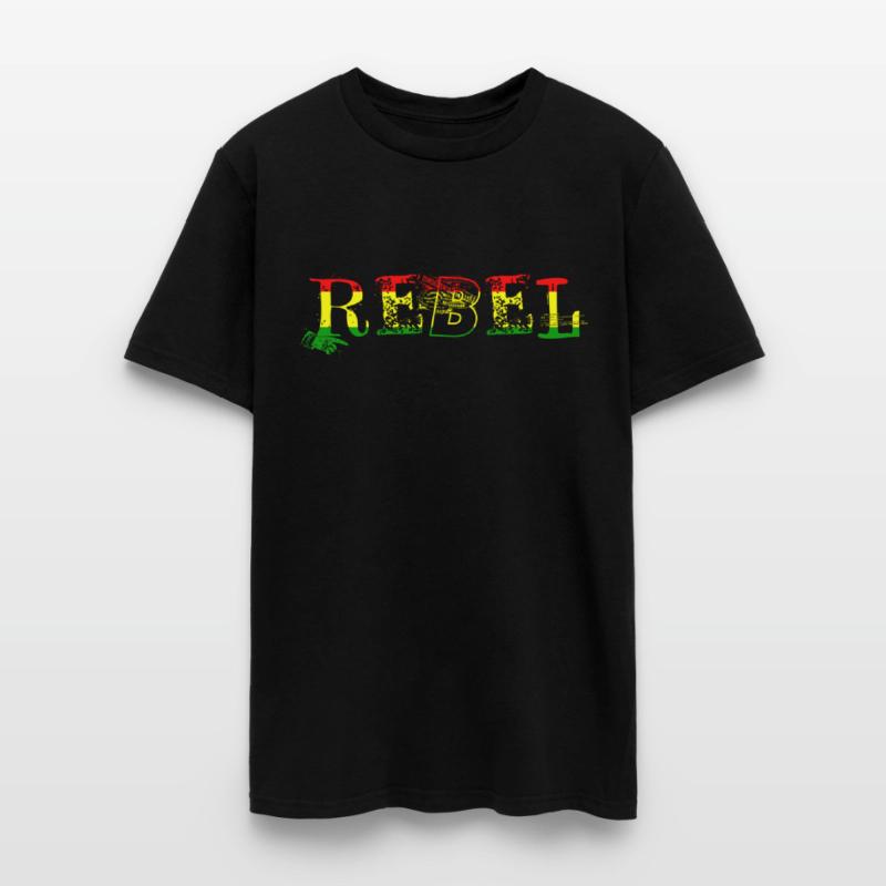 Rebel Rasta Colors Unisex Cotton Tee