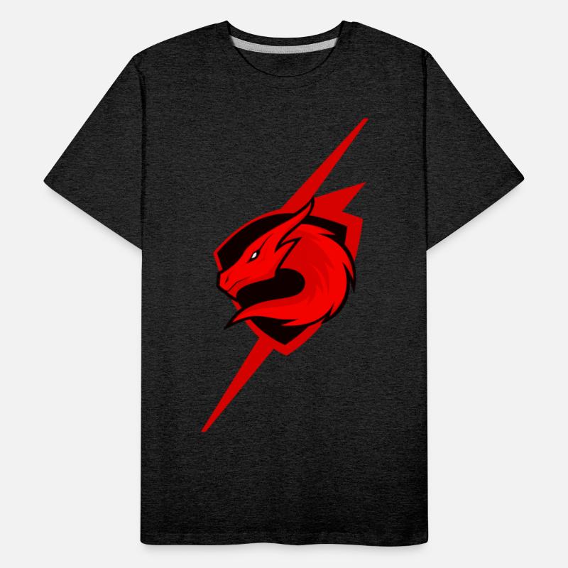 Red Dragon Emblem with Lightning Effect