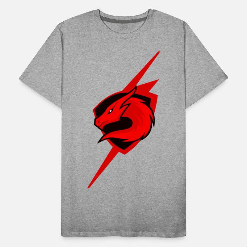 Red Dragon Emblem with Lightning Effect
