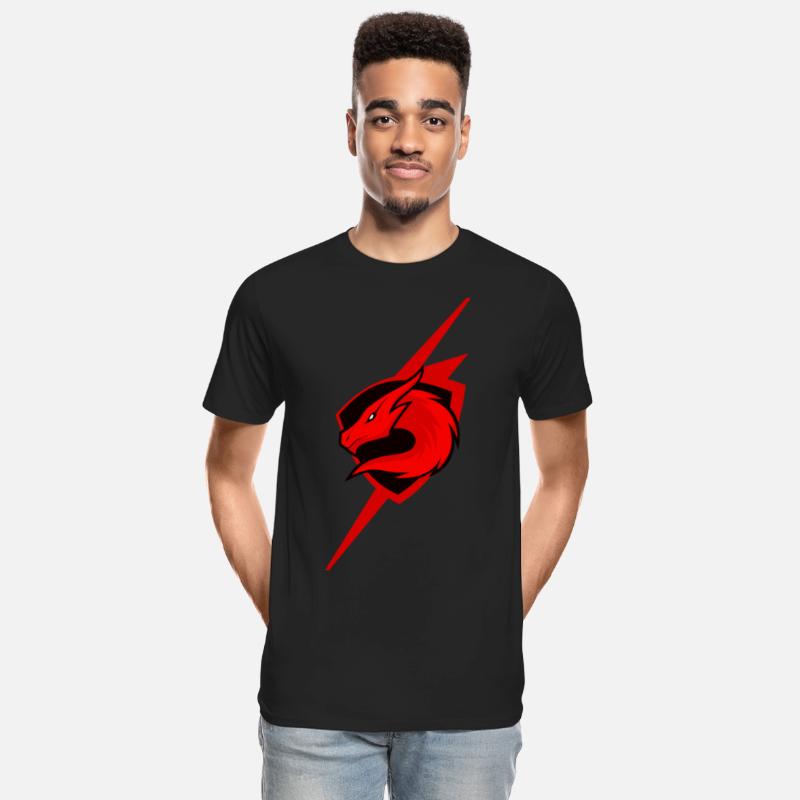Red Dragon Emblem with Lightning Effect