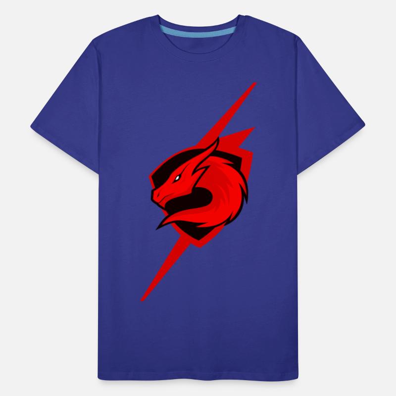 Red Dragon Emblem with Lightning Effect
