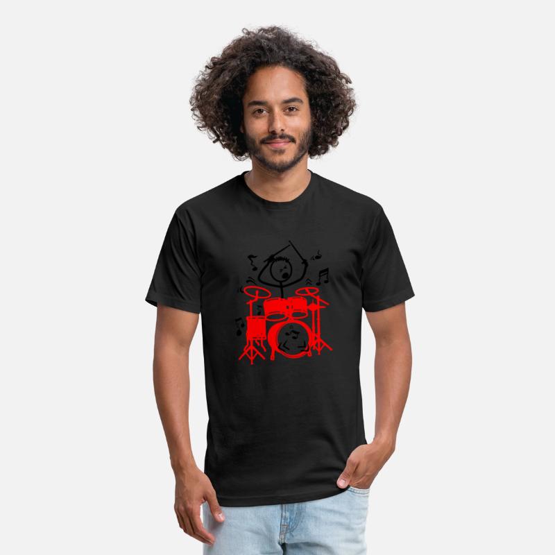 red drum set drummer