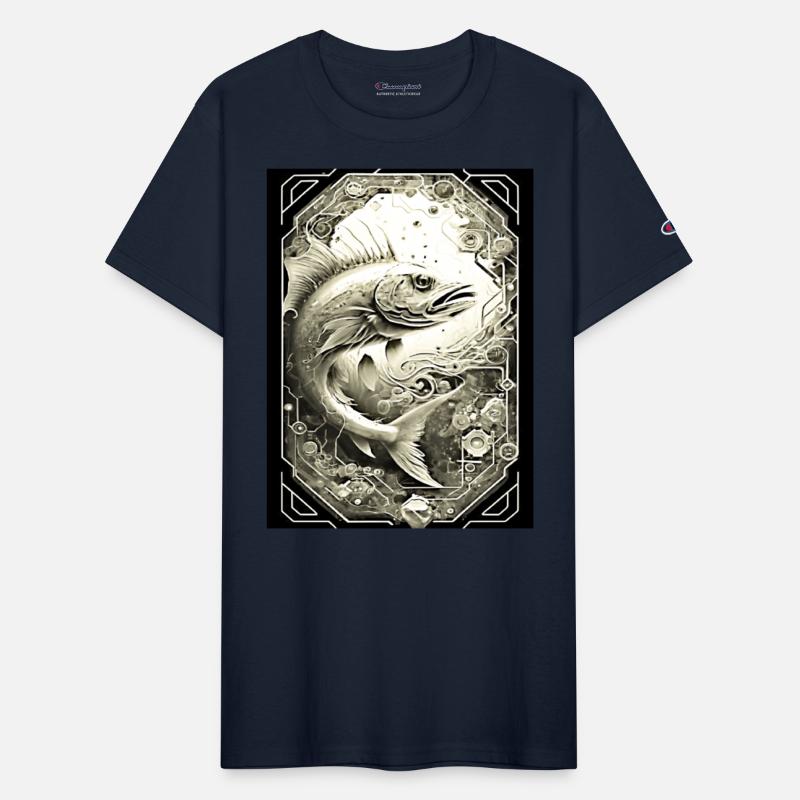 Red Fish T-Shirt Design - Ocean-Inspired Fashion