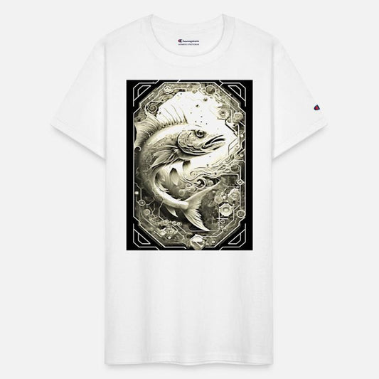 Red Fish T-Shirt Design - Ocean-Inspired Fashion