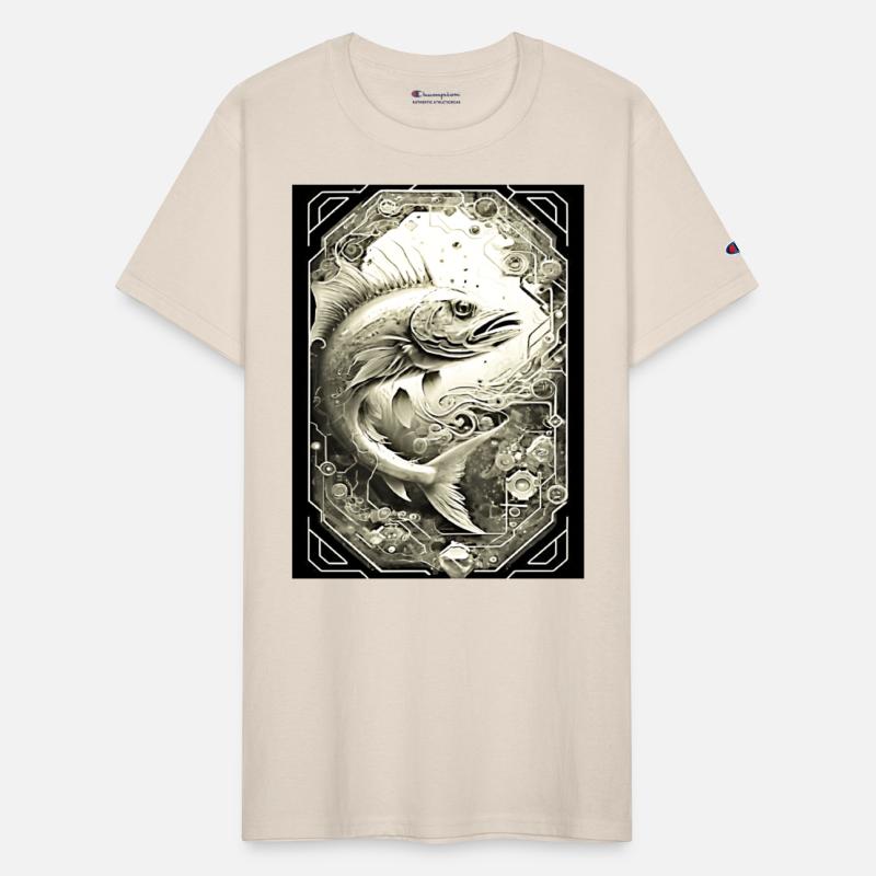 Red Fish T-Shirt Design - Ocean-Inspired Fashion