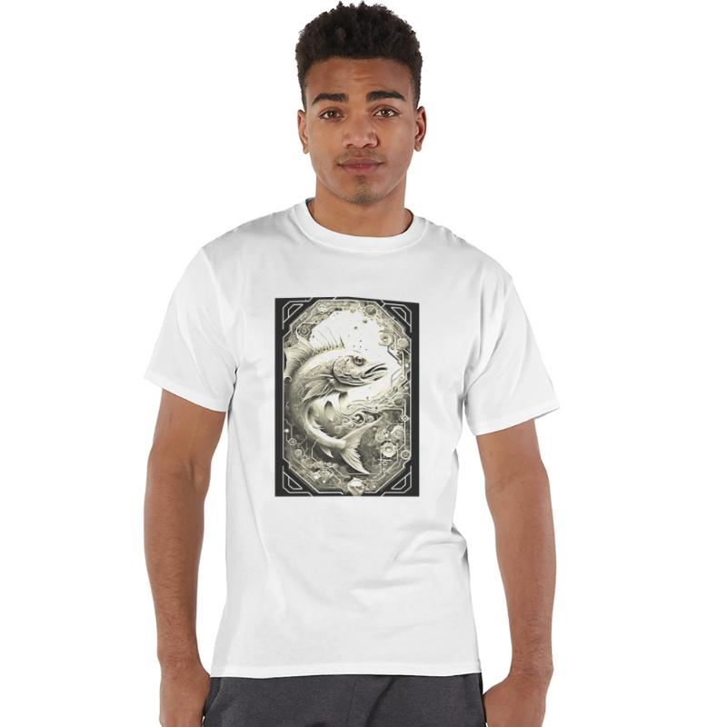 Red Fish T-Shirt Design - Ocean-Inspired Fashion