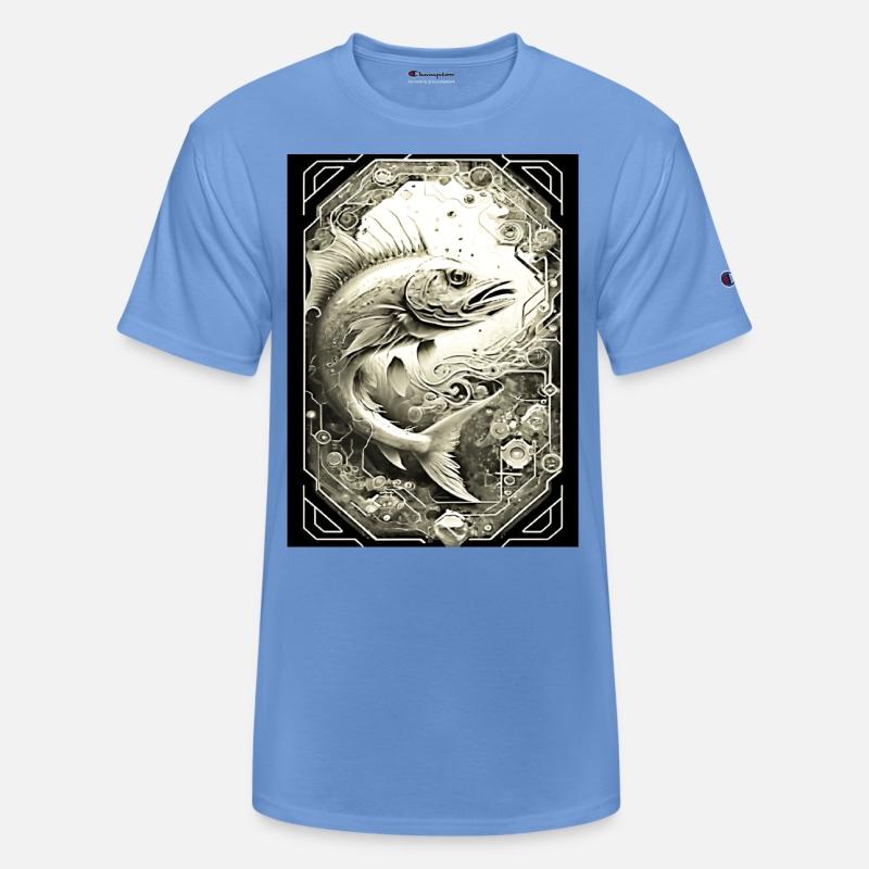 Red Fish T-Shirt Design - Ocean-Inspired Fashion