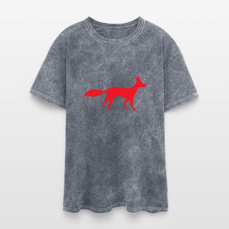 Red Fox Wild Animal Silhouette Outline Cool Logo