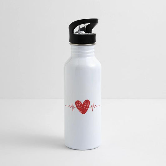Red heart pulse heartbeat love