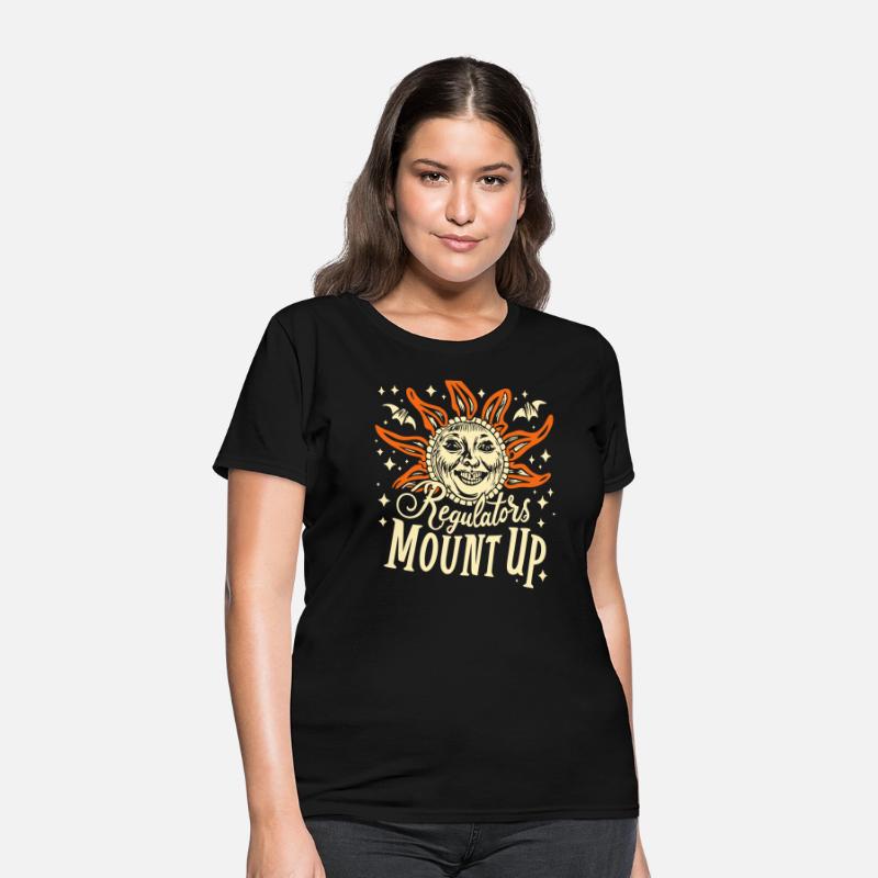 Regulators Mount Up, Funny Halloween Witch T-Shirt