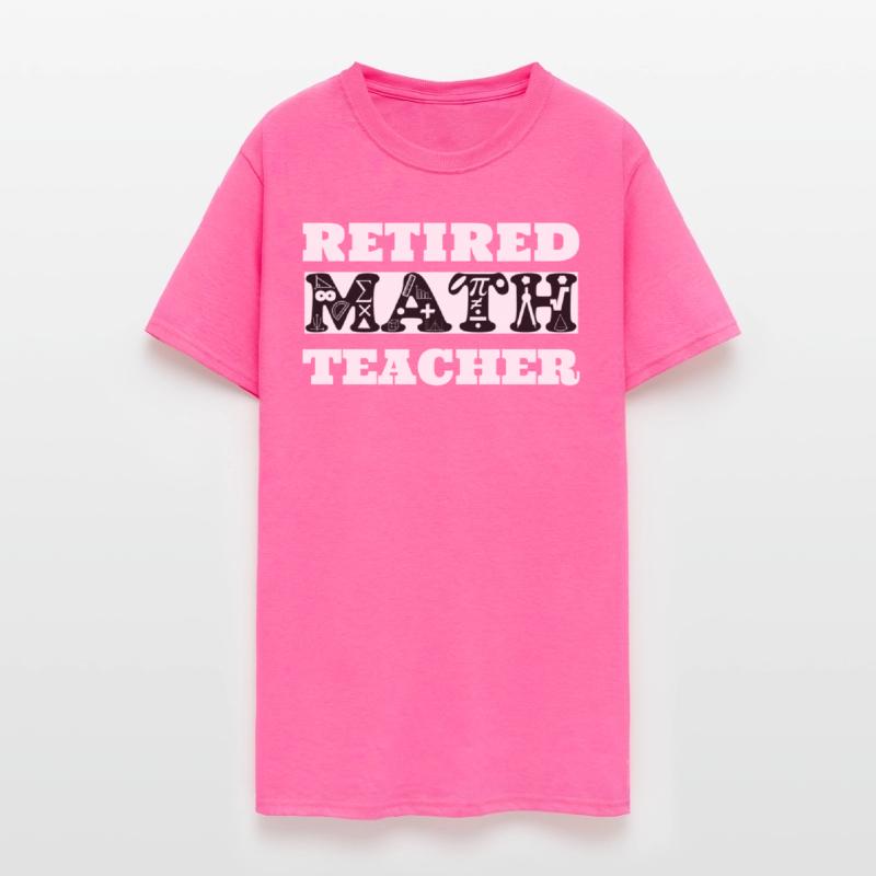 Retired Math Teacher 2025 Math Symbols Design