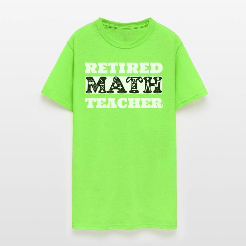 Retired Math Teacher 2025 Math Symbols Design