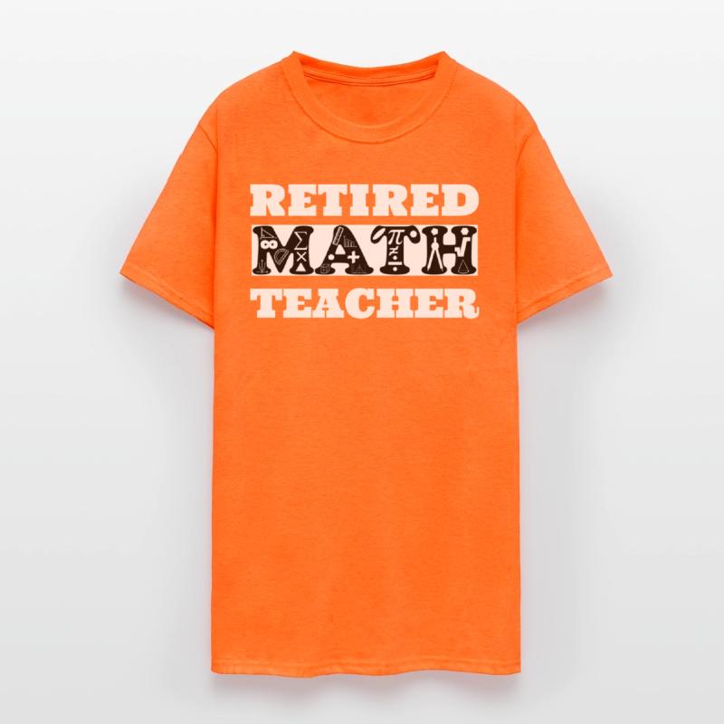 Retired Math Teacher 2025 Math Symbols Design