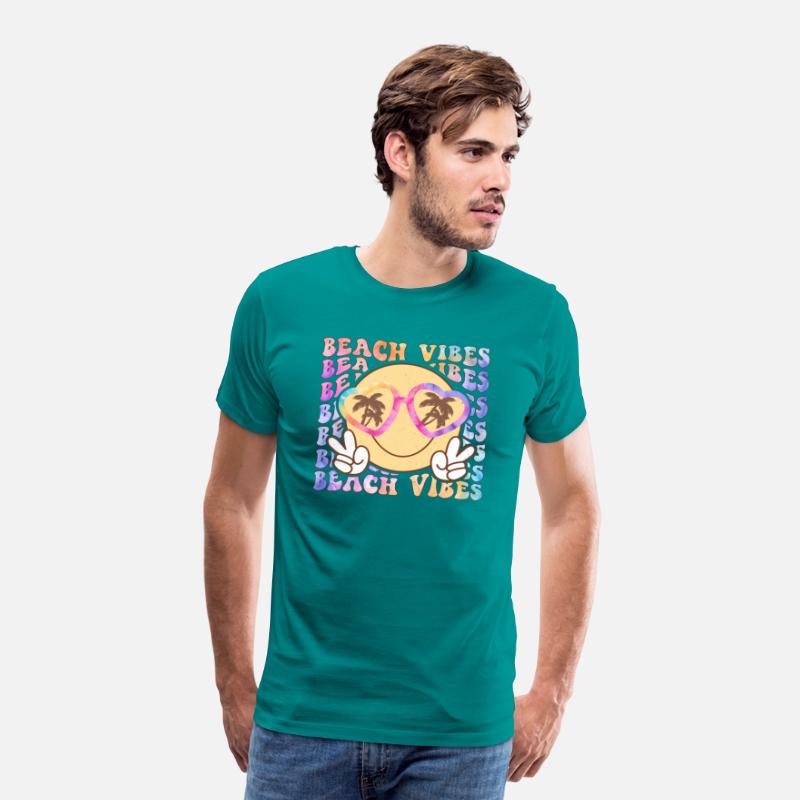 Retro Beach Vibes Distressed T-Shirt