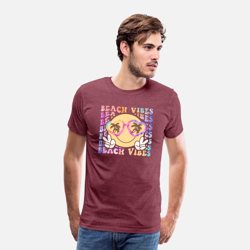 Retro Beach Vibes Distressed T-Shirt