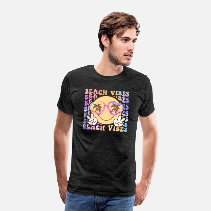 Retro Beach Vibes Distressed T-Shirt