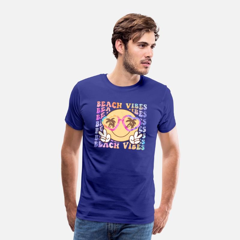 Retro Beach Vibes Distressed T-Shirt