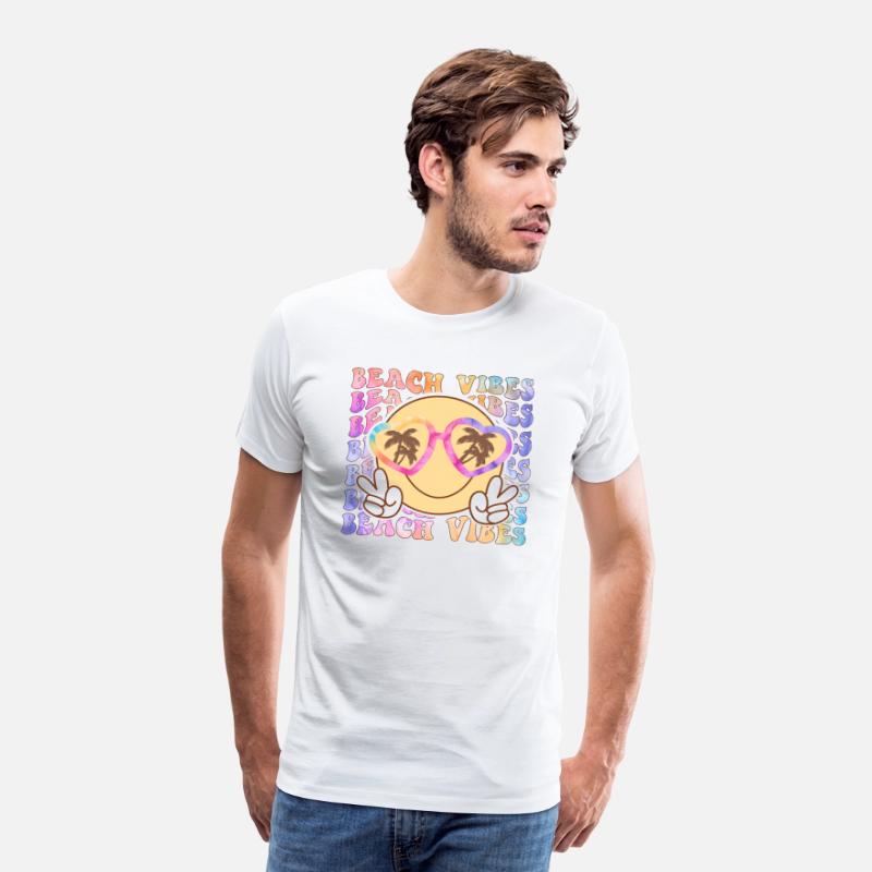 Retro Beach Vibes Distressed T-Shirt