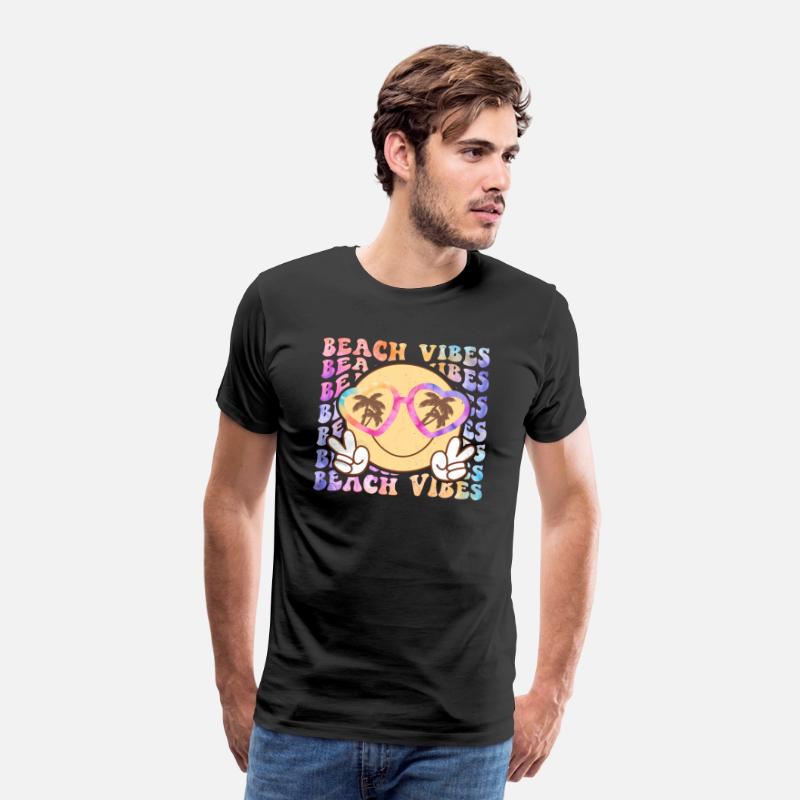 Retro Beach Vibes Distressed T-Shirt