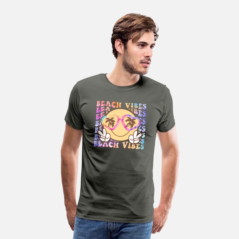 Retro Beach Vibes Distressed T-Shirt