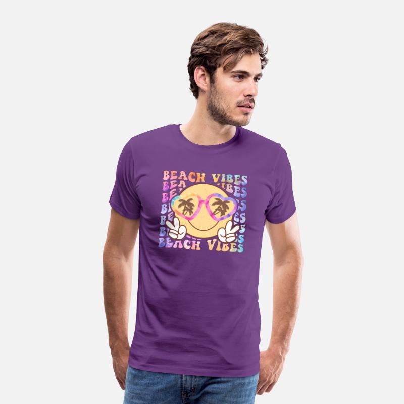 Retro Beach Vibes Distressed T-Shirt