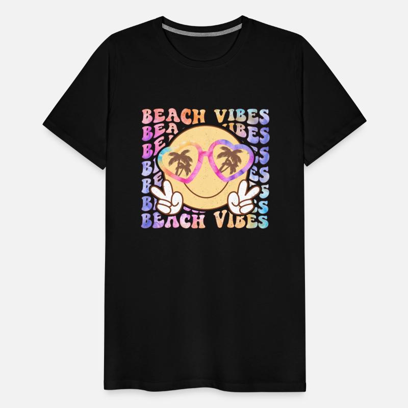 Retro Beach Vibes Distressed T-Shirt