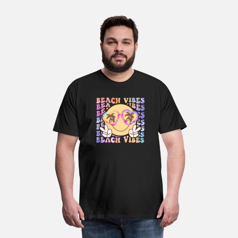 Retro Beach Vibes Distressed T-Shirt