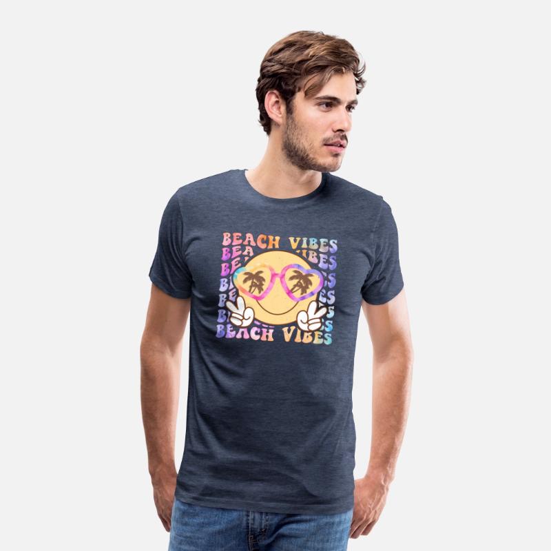 Retro Beach Vibes Distressed T-Shirt