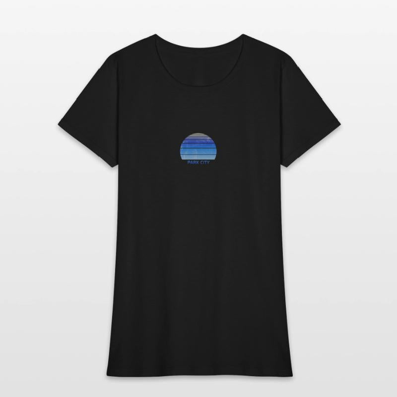 Retro Park CIty Utah Sunset Outdoors Fan Ski