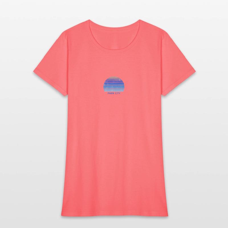 Retro Park CIty Utah Sunset Outdoors Fan Ski