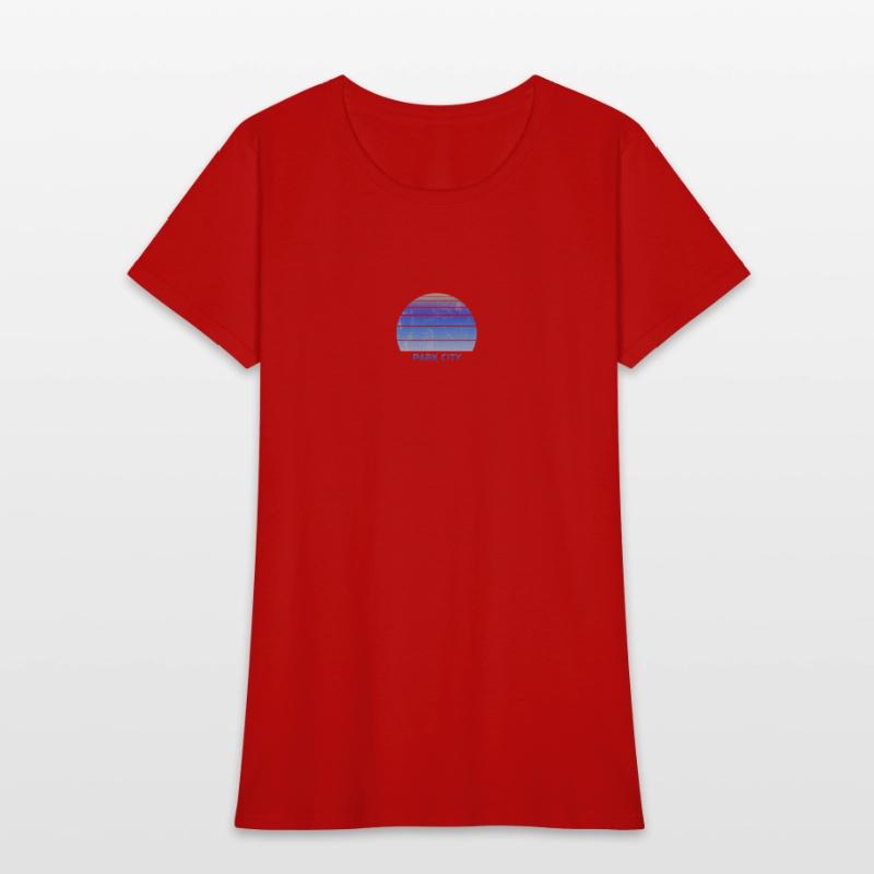 Retro Park CIty Utah Sunset Outdoors Fan Ski