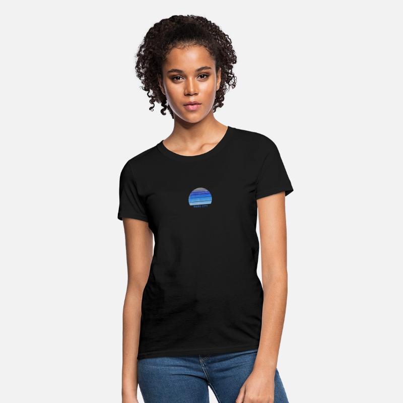 Retro Park CIty Utah Sunset Outdoors Fan Ski