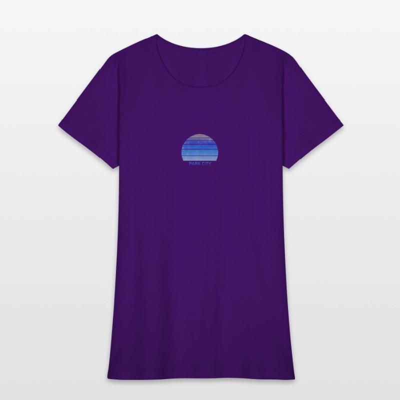 Retro Park CIty Utah Sunset Outdoors Fan Ski
