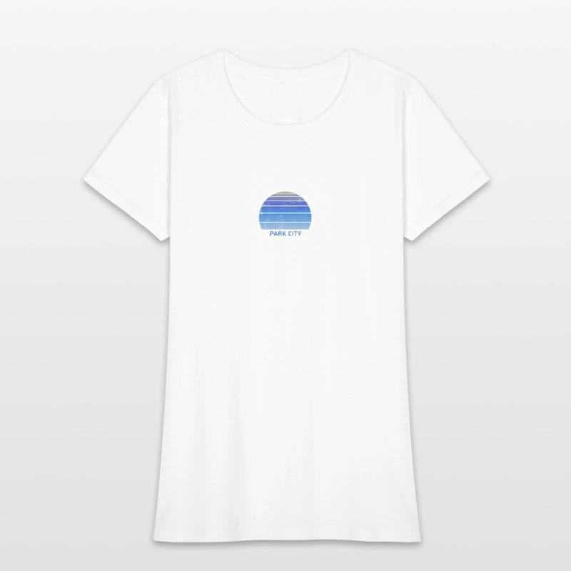 Retro Park CIty Utah Sunset Outdoors Fan Ski