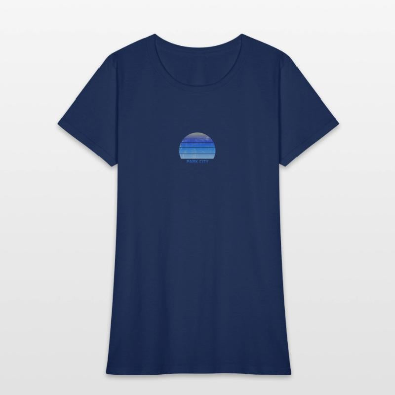Retro Park CIty Utah Sunset Outdoors Fan Ski