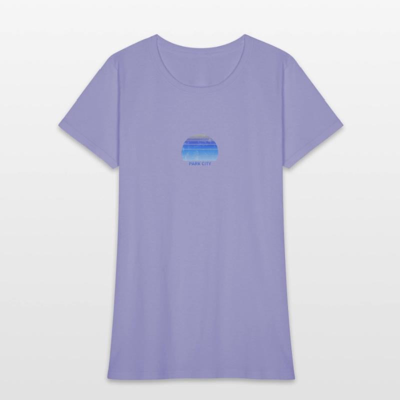 Retro Park CIty Utah Sunset Outdoors Fan Ski