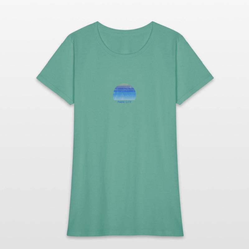 Retro Park CIty Utah Sunset Outdoors Fan Ski