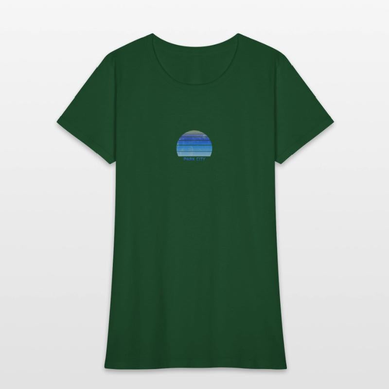 Retro Park CIty Utah Sunset Outdoors Fan Ski