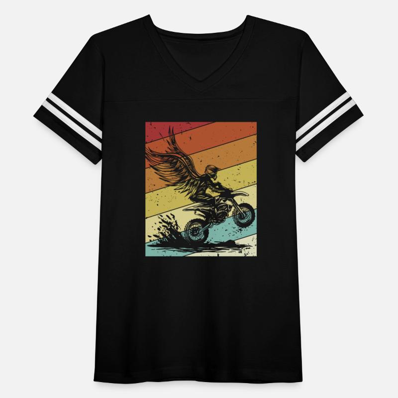 Retro Racing Supermoto Motorcycle Riders Motocross