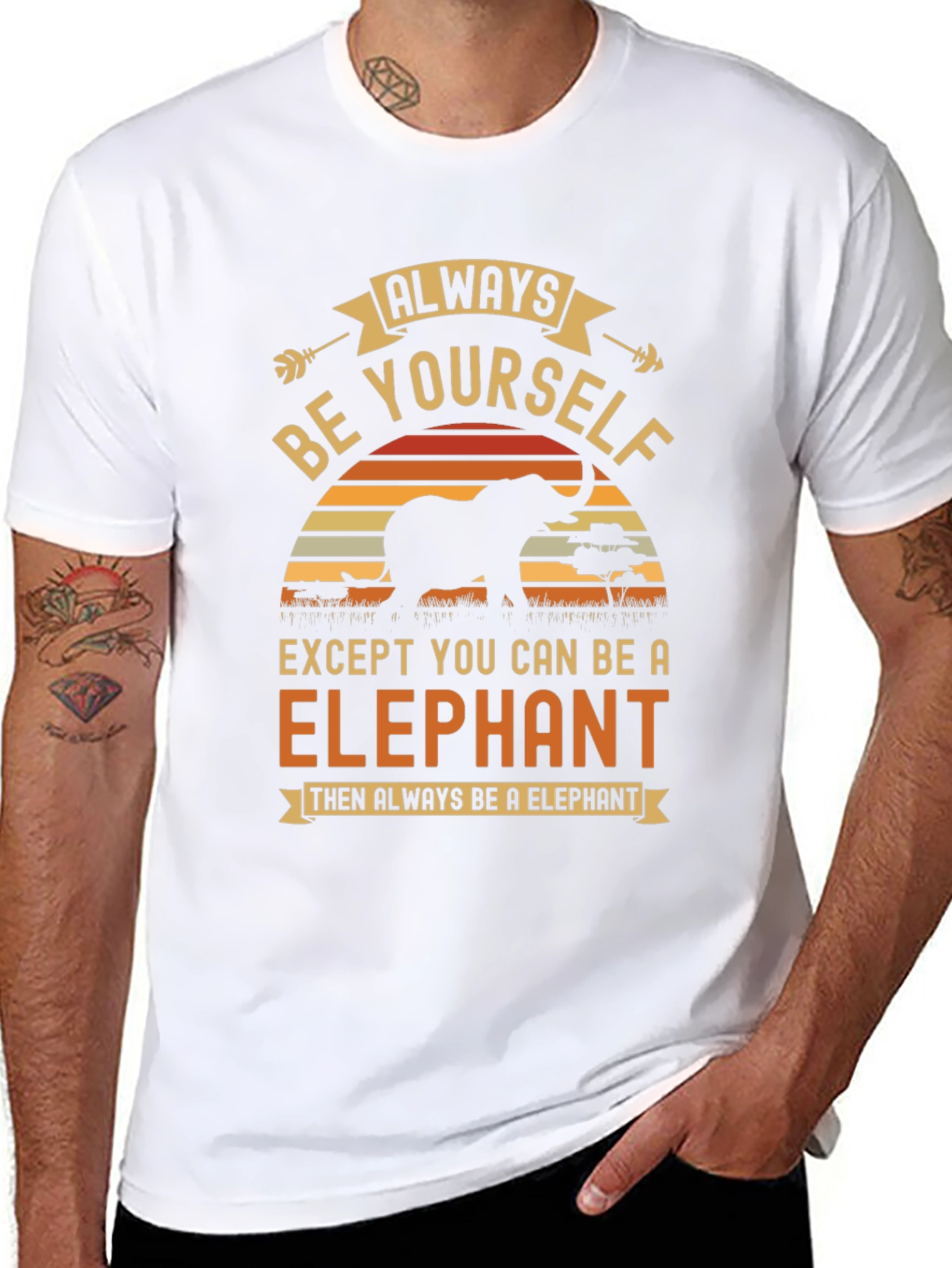 Always Be Yourself Elephant Graphic Tee