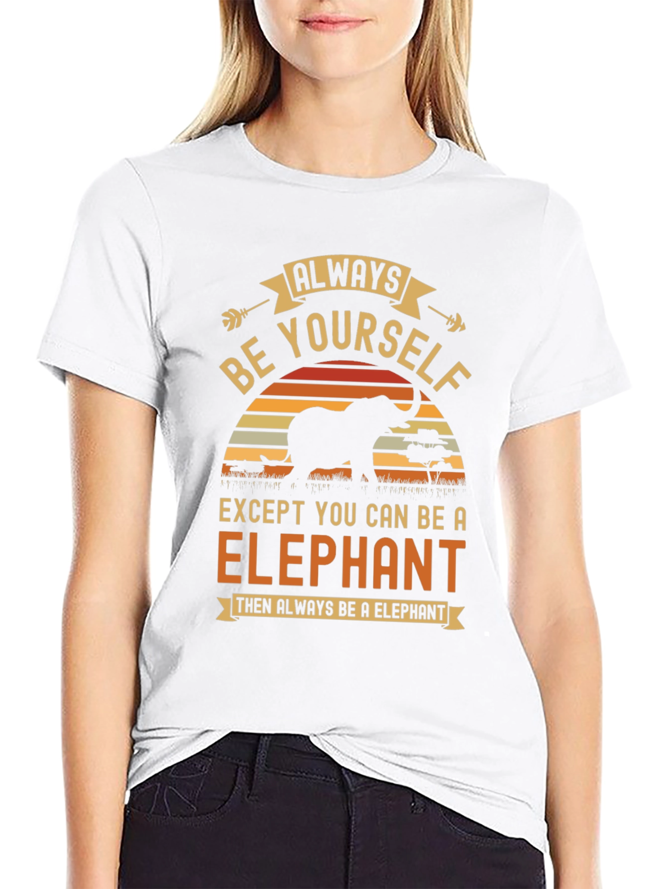 Always Be Yourself Elephant Graphic Tee