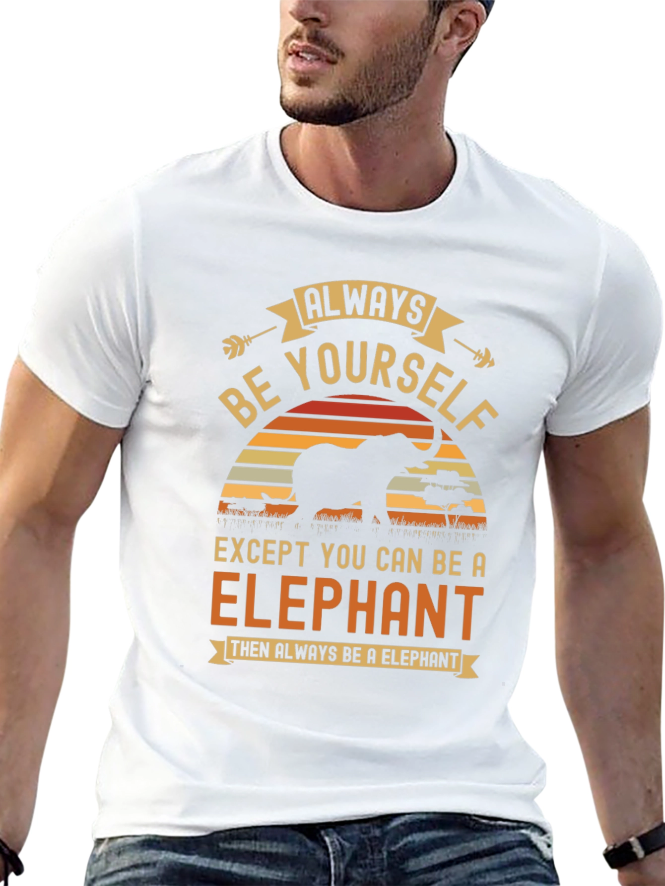 Always Be Yourself Elephant Graphic Tee