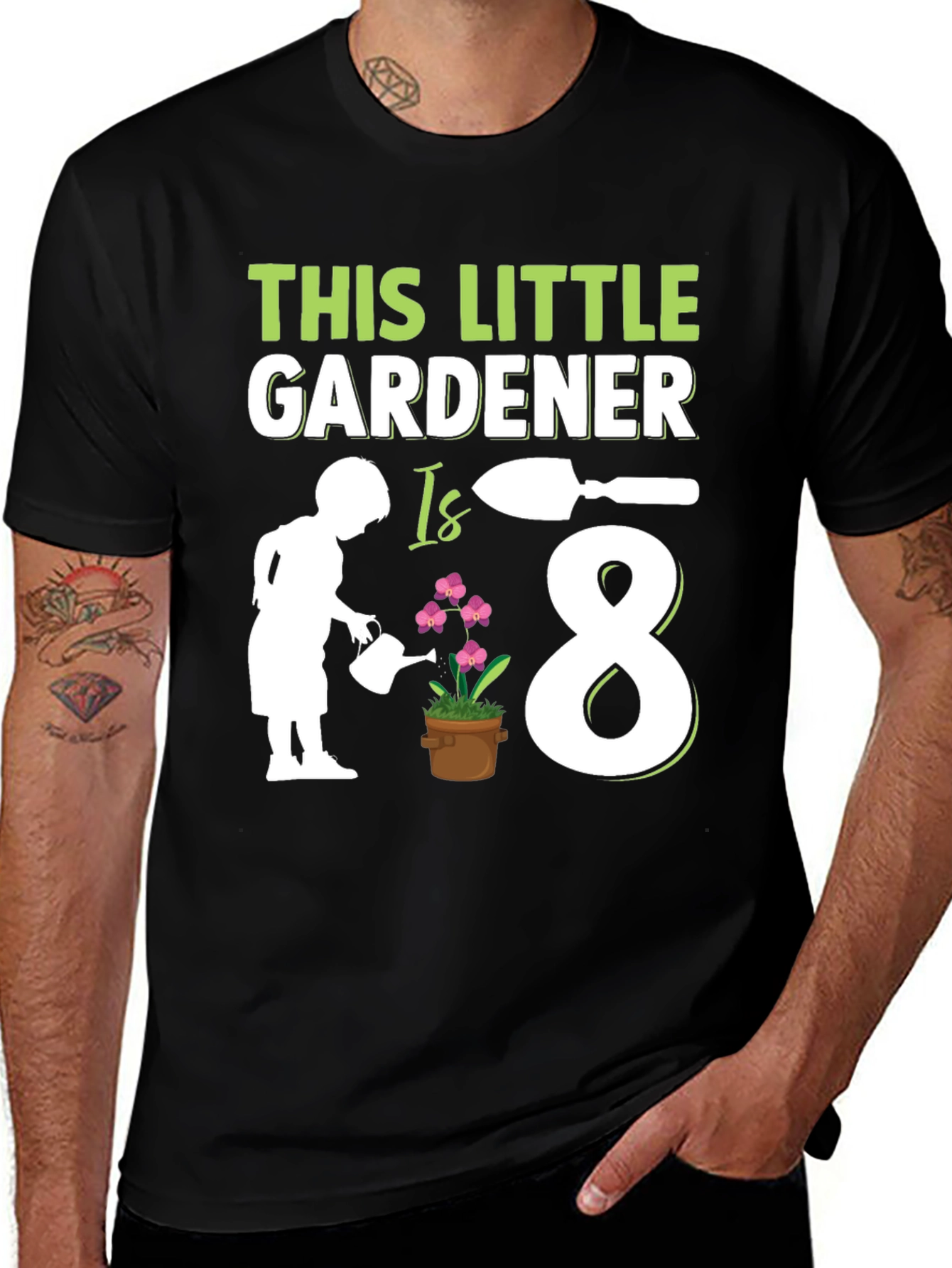 Little Gardener Birthday T-Shirt - Eighth Birthday Gift