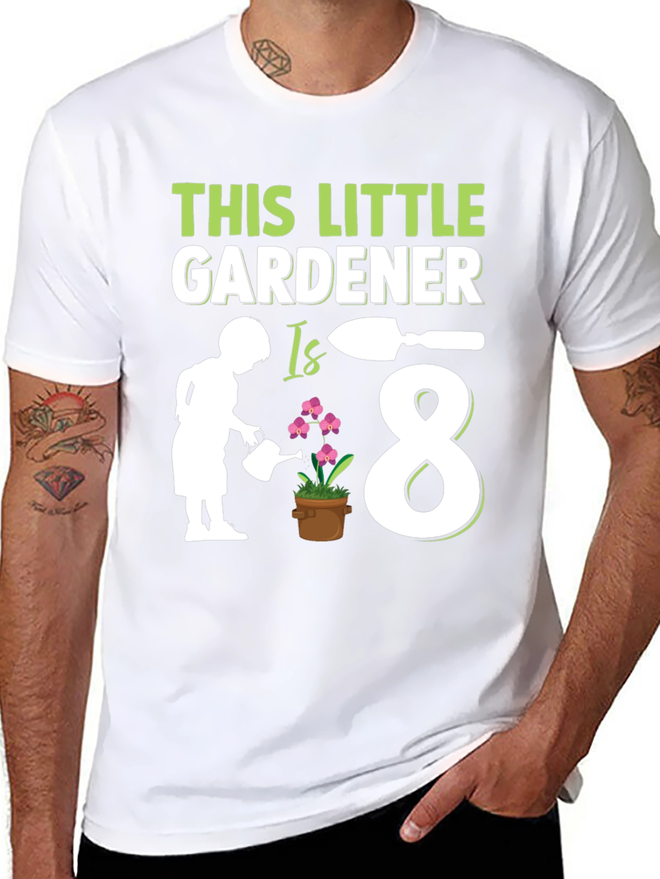 Little Gardener Birthday T-Shirt - Eighth Birthday Gift