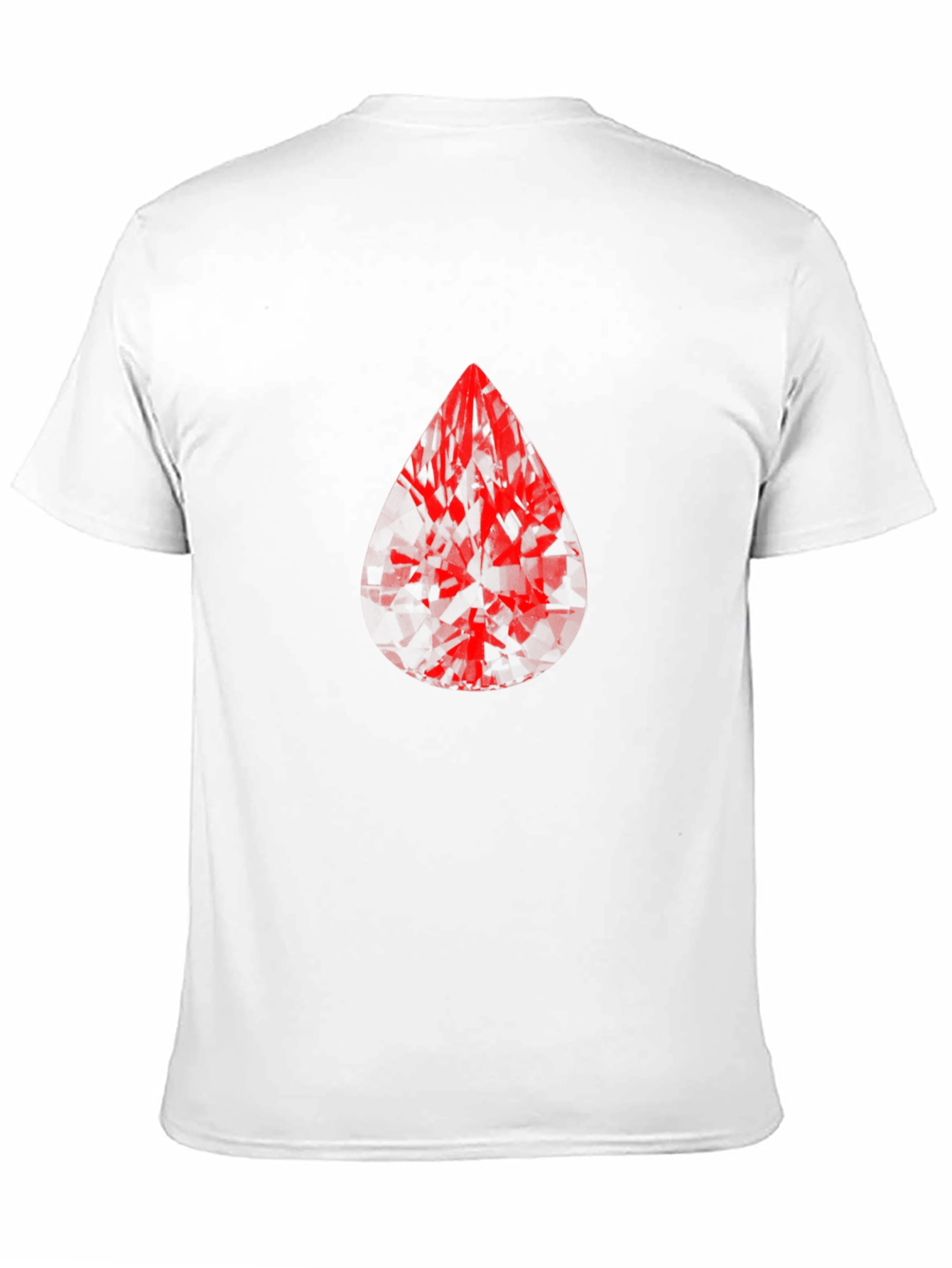 Red Gem Graphic Print T-Shirt - Bold Style